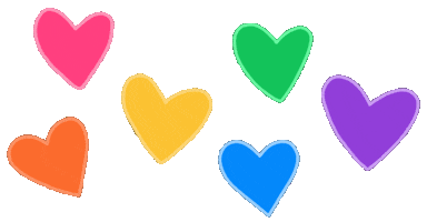 Love Is Love Hearts Sticker by Rainbow Brains