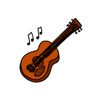 Chill Guitar Sticker