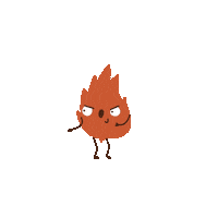 Dance Fire Sticker by Dinasimonenko