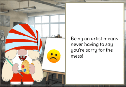 Gnome Art Class GIF
