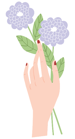 Flower Color Sticker by MM DESIGNER