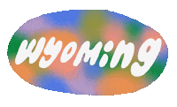 Hometown Glory Wyoming Sticker by Lindsay Arakawa