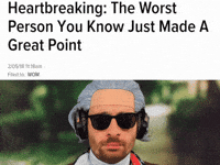 Good Point Heart Breaking GIF