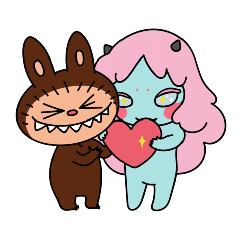friends love Sticker by Okokume