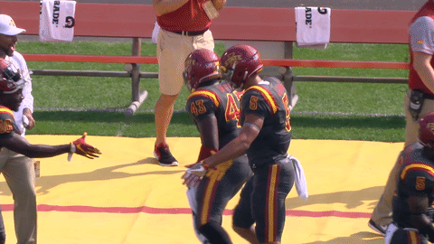 cyclonestv giphygifmaker peavy and lazard handshake GIF