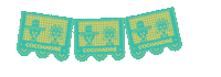 Day Of The Dead Papel Picado Sticker by CocoAndre Chocolatier