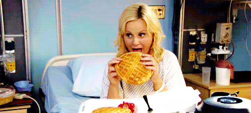 Parks And Recreation Eating GIF