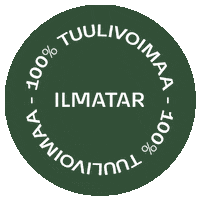 ilmatar green power wind green energy Sticker