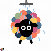Shower Sheep GIF by ColorSheep