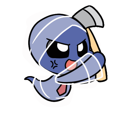 Angry Attack Sticker by Christophers Genie