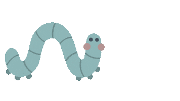 christinarosestudio excited silly happy dance worm Sticker