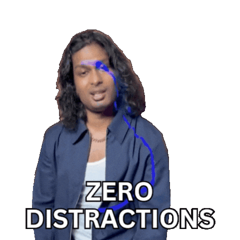 Locked In Productivity Sticker by Ashwin Gane