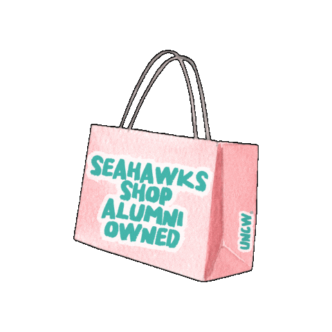 Shop Local Wilmington Sticker by UNCW Alumni Association