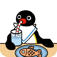 Hungry Tea Time Sticker by Pingu