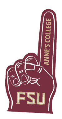 Number One Finger Sticker by FSU Anne's College