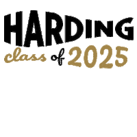 Gold Banner Sticker by Harding University