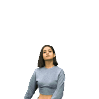 Video gif. Woman places an oversized “I Voted” sticker on her shirt and smiles at us as lightning bolts flash around her against a transparent background. Above her in a green shouting speech bubble reads, “Rovember is coming.”