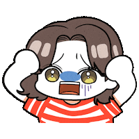 Sad Girl Sticker