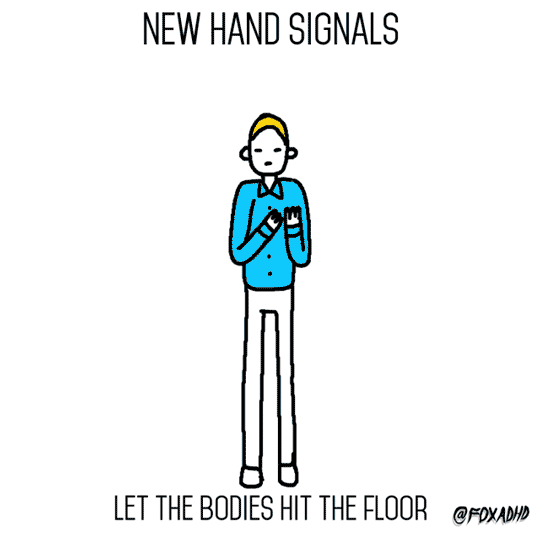 drowning pool new hand signals GIF by Animation Domination High-Def