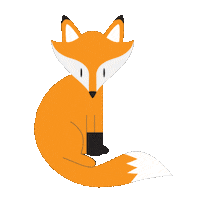Happy Fox Sticker by Bottega42