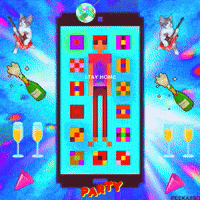Happy New Year Good Luck GIF by PEEKASSO