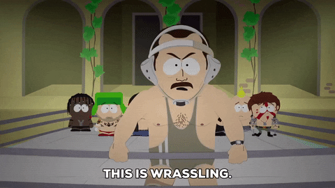 kyle broflovski wrestling GIF by South Park 