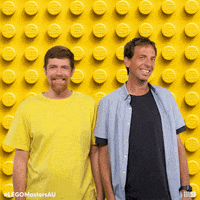 LEGOMastersAU wink australia blink lego GIF