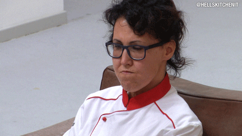 angry monica GIF by Hell's Kitchen Italia