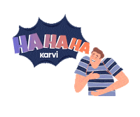 Garantia Nervous Laugh Sticker by Karvi