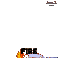 Flying Fired Up Sticker by VeeFriends