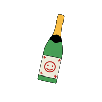 Cheers Sticker by HANJAN