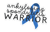 Blue Ribbon Awareness Sticker by Dear Chronic Pain