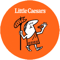 Julius Caesar Eating Sticker by Little Caesars Chile