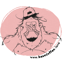 Coffee Base Sticker by rozanka