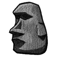 Stone Face Sticker