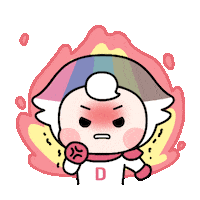 Angry Fire Sticker by ddmkorea