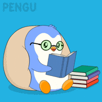 Penguin Read GIF by Pudgy Penguins