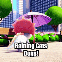 City Park Sudden Shower GIF by Divineasaur