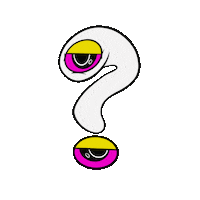 Question Mark Eye Sticker