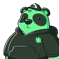 6 7 Panda Sticker by SuperVerse