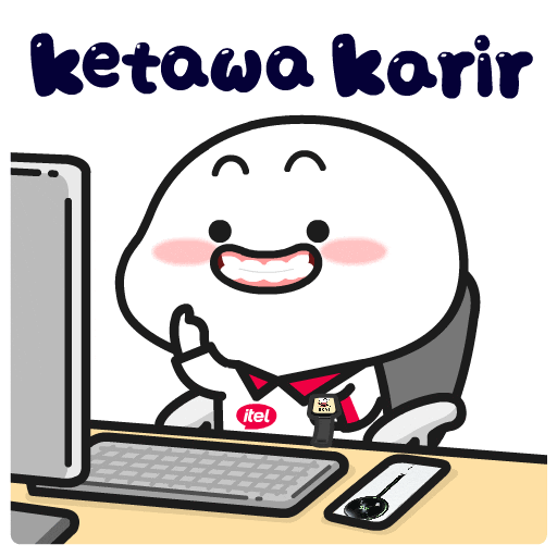 itel_id lucu ketawa kocak pentol Sticker