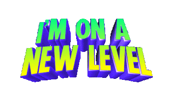 new level text Sticker