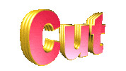 text cut Sticker