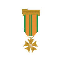 VierdaagseNijmegen medaille vierdaagse 4daagse kruisje Sticker