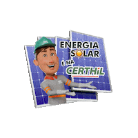 Luz Energia Solar Sticker by Certhil