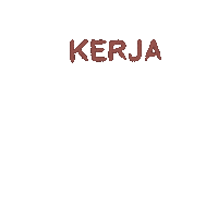 Prewtey work bored butterfly kerja Sticker