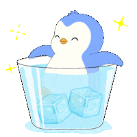 Refreshing Good Morning Sticker by Pudgy Penguins
