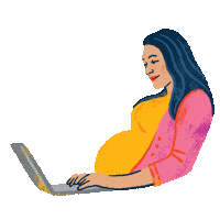 Illustration Woman Sticker by Your One and Only