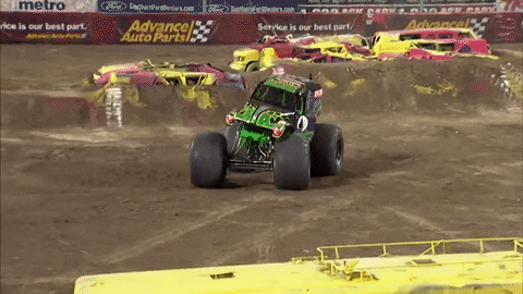 driving grave digger GIF by Monster Jam