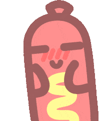 Hot Dog Food Sticker by SAMWOO288